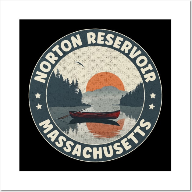 Norton Reservoir Massachusetts Sunset Wall Art by turtlestart